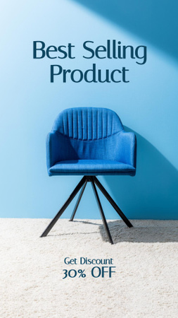 Modèle de visuel Furniture Offer with Stylish Chair - Instagram Story