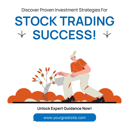 Platilla de diseño Stock Trading Animated Post