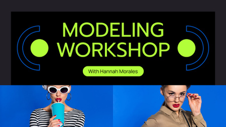 Platilla de diseño Beautiful Women in Model Workshop FB event cover