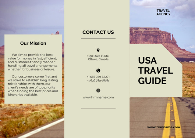 Szablon projektu Travel Tour Offer Brochure