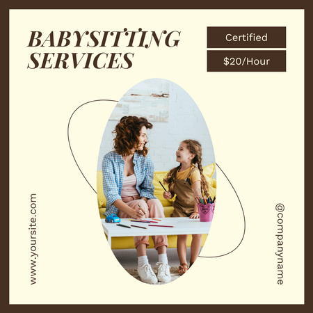Childcare Professional Services Instagram tervezősablon