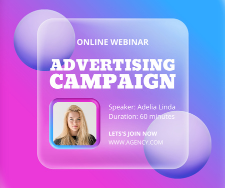 Platilla de diseño Advertising Campaign Announcement Facebook