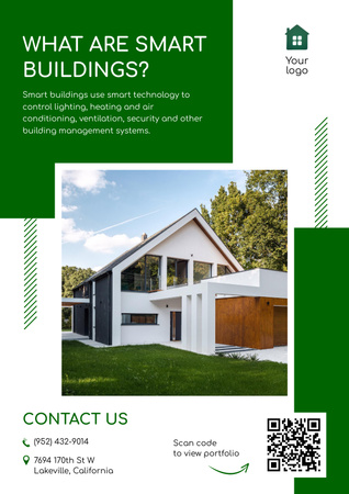 Smart Building Services Poster Design Template