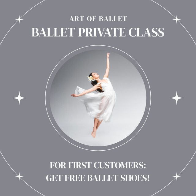 Modèle de visuel Offer of Ballet Private Class - Instagram