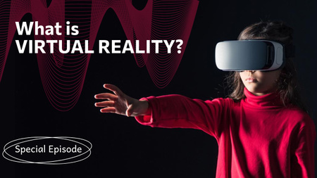 What is Virtual Reality Youtube Thumbnailデザインテンプレート