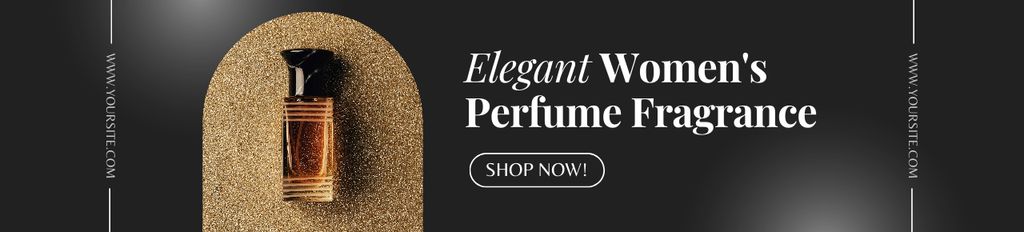 Female Perfume Offer with Small Bottle Ebay Store Billboard Πρότυπο σχεδίασης