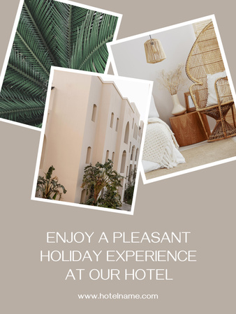 Luxury Hotel Ad Poster 36x48in Design Template