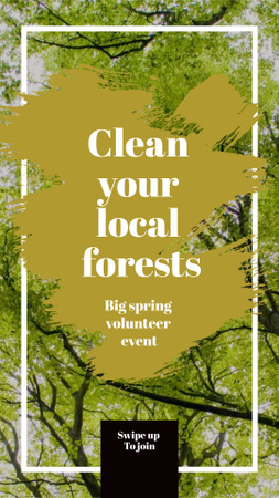 National Forests Day Announcement Instagram Story Modelo de Design