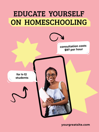 Plantilla de diseño de Home Education Ad Poster US 