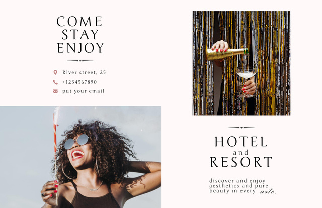 Platilla de diseño Enjoy Summer Resort Brochure 11x17in Bi-fold