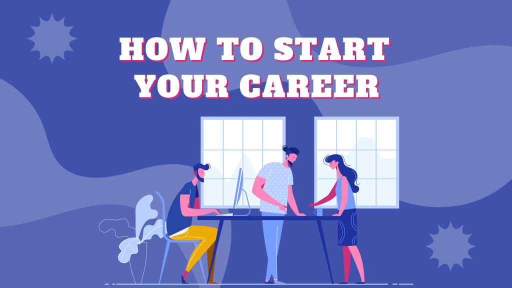Platilla de diseño Ways to Start Your Career Youtube Thumbnail
