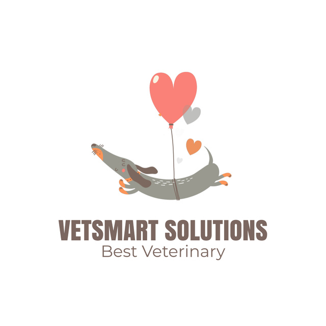 Best Veterinary Solutions Animated Logoデザインテンプレート