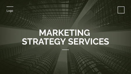 Marketing Strategy Services Presentation Wide Design Template