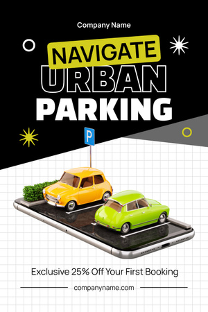 Navigate Urban Parking Services Pinterest Design Template