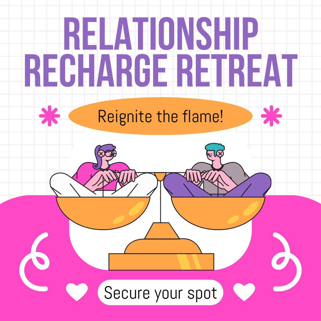 Modèle de visuel Sign to Relationship Recharge Program - Instagram