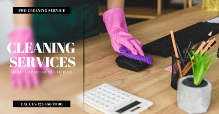 Cleaning Services Ad Facebook AD Modelo de Design