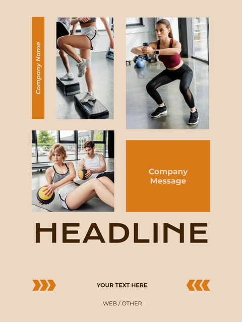 Group Training Offer for Women Poster US Design Template