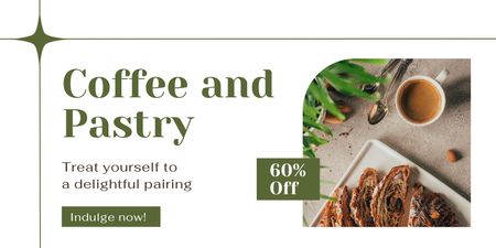 Robust Coffee And Treats At Discounted Rates Offer Twitter Design Template