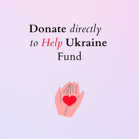 Template di design Donation Motivation during War in Ukraine Instagram