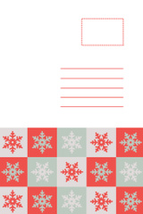 Charmed Christmas Salutations with Snowflake Pattern