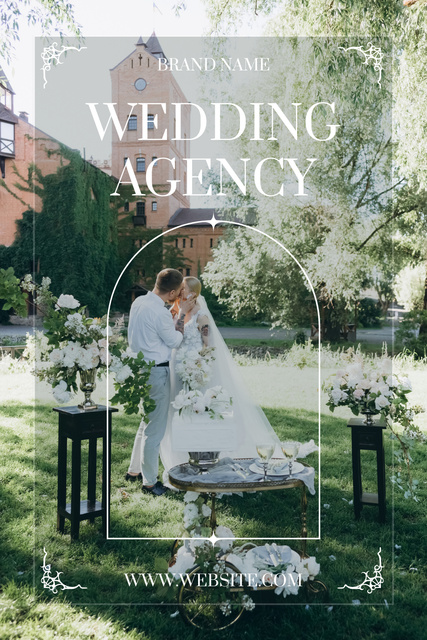 Szablon projektu Wedding Planner Agency Offer Pinterest