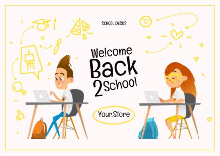 Szablon projektu Back to School Announcement Card
