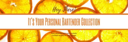 Plantilla de diseño de Personal bartender collection Ad with Oranges Email header 