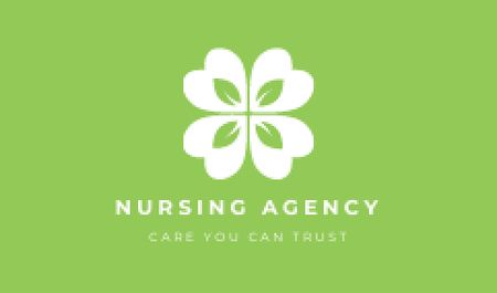 Nurse Services Offer Business card Modelo de Design