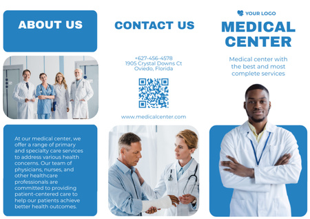 Plantilla de diseño de Mejor Oferta de Servicio de Centro Médico Brochure 