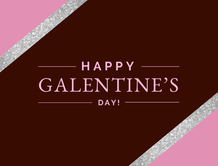 Happy Galentine's Day Greeting Postcard 4.2x5.5in Design Template