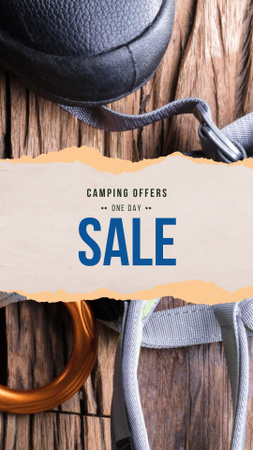 Platilla de diseño Camping Equipment Sale Offer Instagram Story