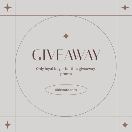 Annoncement Of Giveaway For Buyers Instagram Design Template