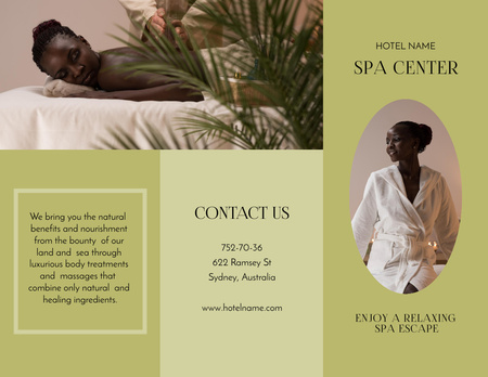 SPA Services Offer Brochure 8.5x11in Design Template