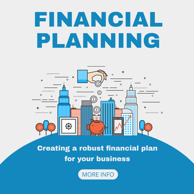 Financial Planning Services Instagramデザインテンプレート