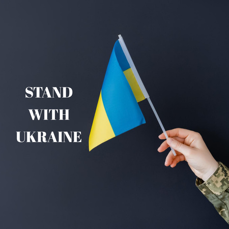 Modèle de visuel Sensibilisation alarmante à la guerre en Ukraine - Instagram