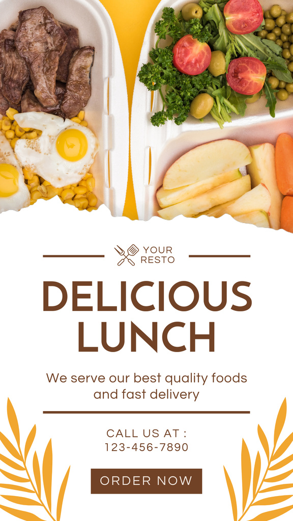 Platilla de diseño Delicious and Healthy Lunch Boxes Instagram Story