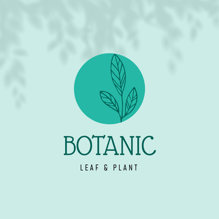 Szablon projektu Plant Shop Services Offer With Leaf Symbol Logo