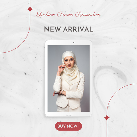 Nova moda para mulheres no Ramadã Instagram Modelo de Design