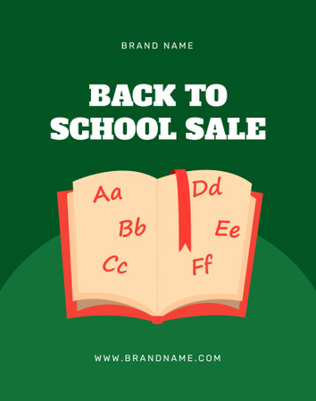 Back to School Announcement Poster 22x28in Design Template