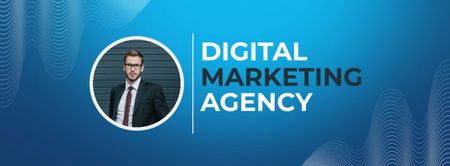 Businessman of Digital Marketing Agency Facebook cover Design Template