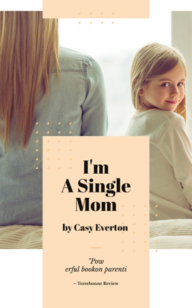 Guide for Single Mothers Book Cover Šablona návrhu