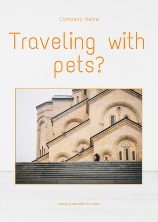 Ontwerpsjabloon van Flayer van Travel Guide with Pets