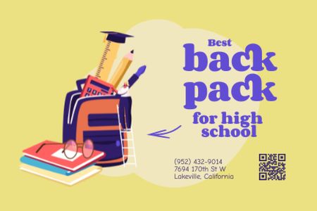 Platilla de diseño Back to School Special Offer Label