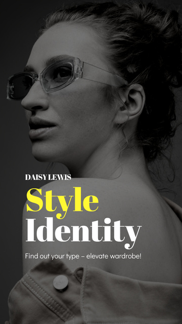 Personal Stylist Helping Style Identity For Customer Instagram Video Story Πρότυπο σχεδίασης