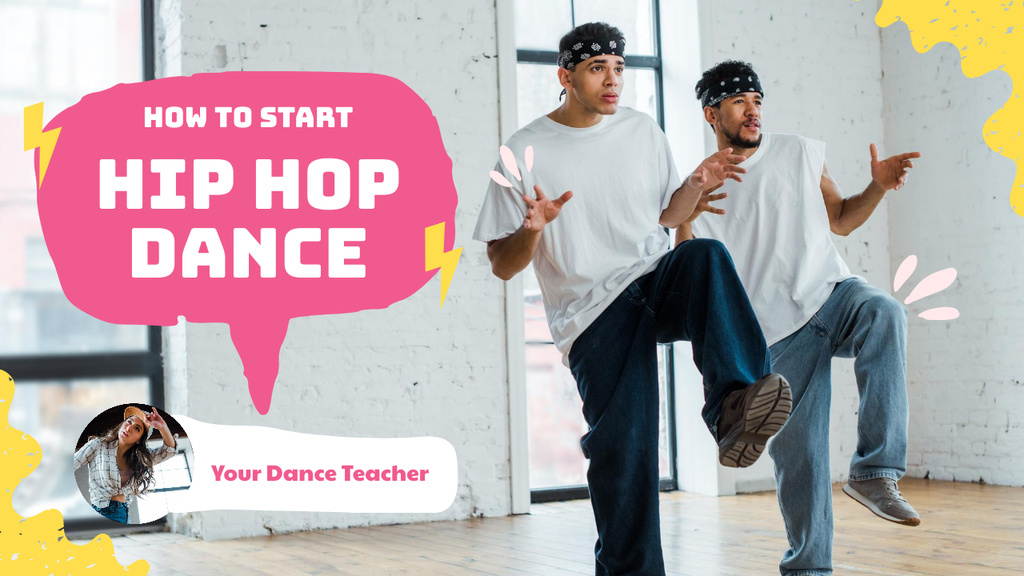 Hip Hop Dance Youtube Thumbnail Šablona návrhu