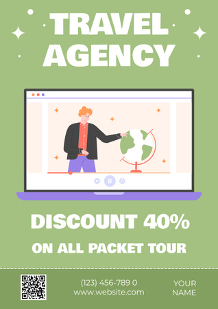 Discount on Tour Packets Poster Design Template