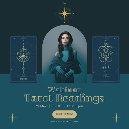 Magical Tarot Readings Webinar Instagram Design Template