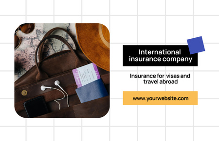 Advertisement for International Insurance Company Flyer 5.5x8.5in Horizontal tervezősablon
