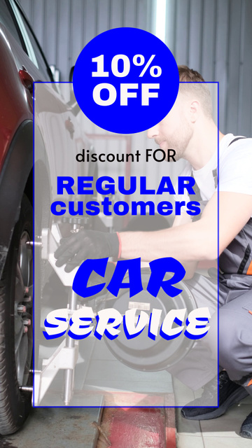 Good Car Service With Discount For Regular Customers TikTok Video – шаблон для дизайна