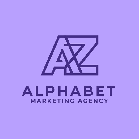 Trendsetting Marketing Agency Promotion With Monogram Animated Logo Design Template